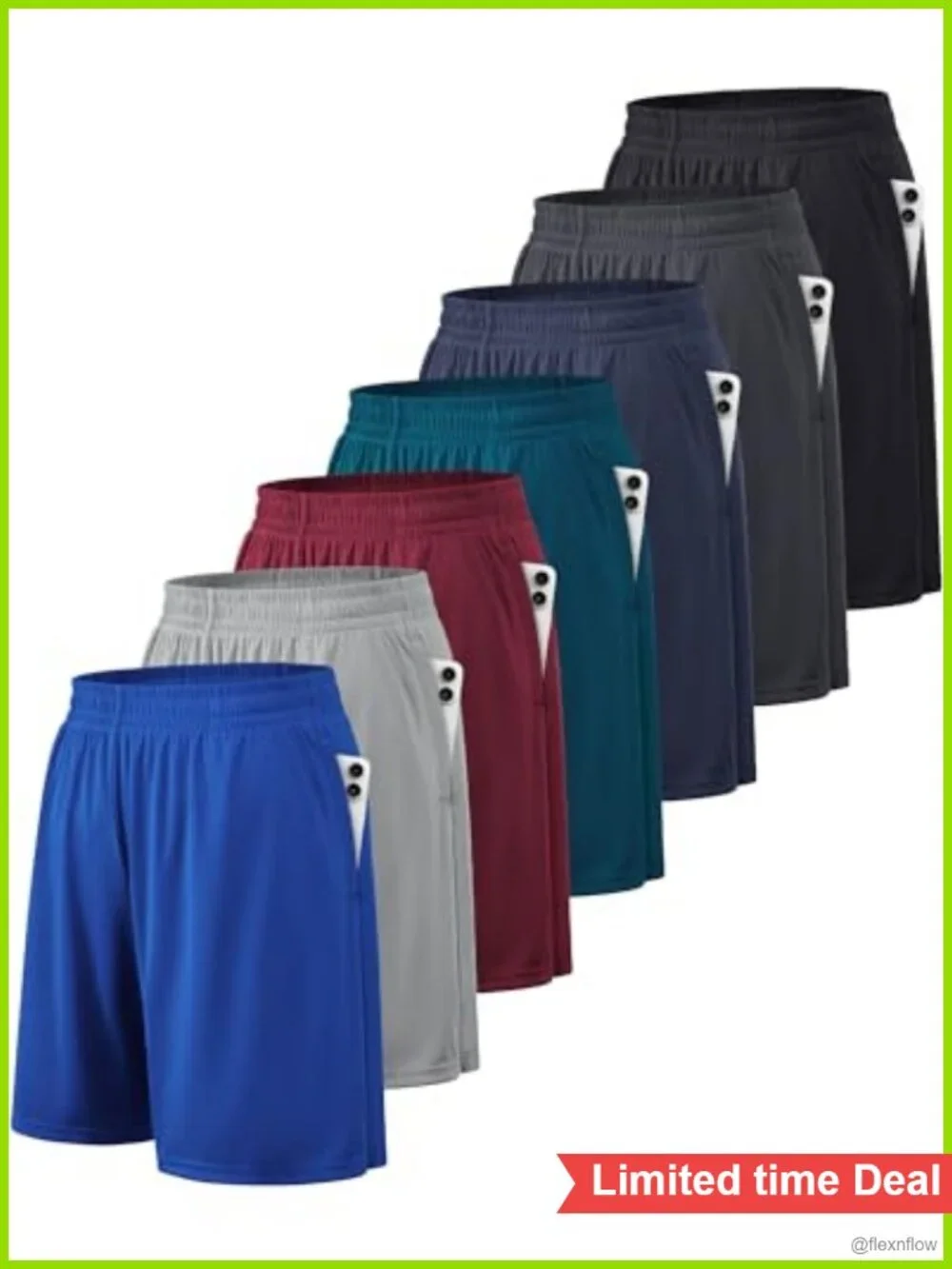 Men's Quick Dry Athletic Shorts with Pockets 10-Inch Inseam Workout Running